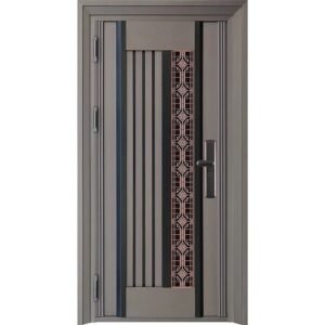 China Factory Exterior Stainless Steel Entry Security Door Simple Design Security Steel Door Custom Stainless Steel Front Door Manufacturer