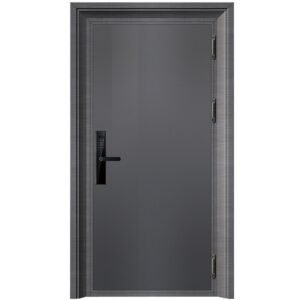 Cast Stainless Steel Finished Anti-Theft Modern Side Opening Entry Exterior Door for Apartment Hotel Villa & Living Room Use