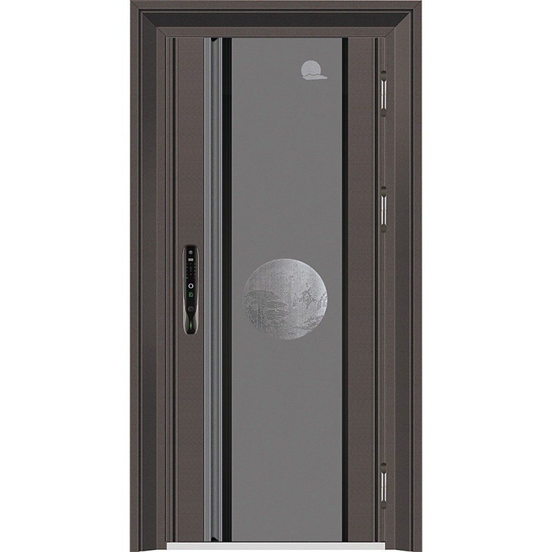 Custom Modern Stainless Steel Security Door for House Luxury Villa Exterior Stainless Steel Front Entry Door Supplier
