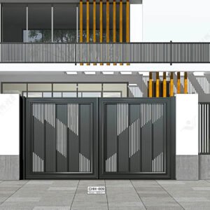 Automated Entrance Gate Villas Courtyards Modern Design Aluminum Alloy Eco-Friendly Mouse-proof Villa Gate