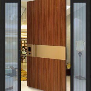 Luxury Smart Multi Lock custom pivot door Hot Sale Entrance Door Aluminum Single Front Entry Security Doors Moden Pivot Door