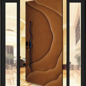 Elegant Modern Solid Wood Metal Front Pivot Door with Custom Size  Modern Front Entrance Pivot Door