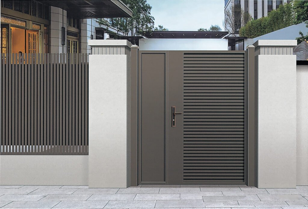Factory Customized Villa Entrance Gate Latest Modern Aluminum Alloy Luxury Courtyard Automatic Gate Luxury Villa Gate Manufacturer