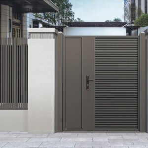 Factory Customized Villa Entrance Gate Latest Modern Aluminum Alloy Luxury Courtyard Automatic Gate Luxury Villa Gate Manufacturer