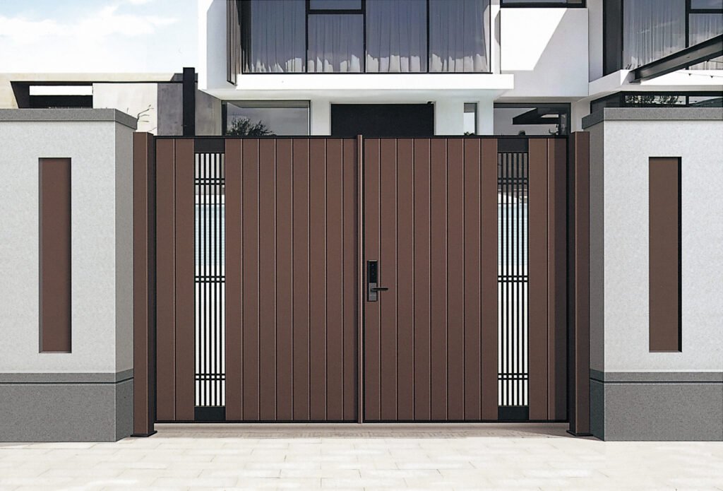 Hot Selling Luxury Anti-fire Villa Gate Aluminum Security Entry Gate House Metal Main Door Gate Modern Style Villa Entrance Gate for Villa