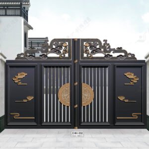Factory Direct 304 Stainless Steel Courtyard Gate Custom Aluminum Luxury Villa Gate for Rural House and Villa Entrance Door