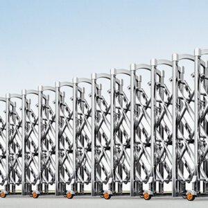 Automatic Motor 304 Stainless Steel Automatic Telescopic Gate Outdoor Safety Custom Automatic Telescopic Sliding Gate